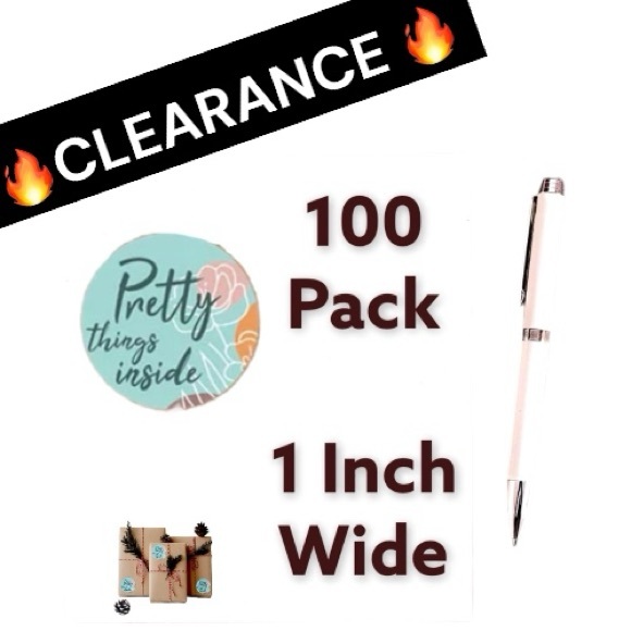 CLEARANCE 100 Pretty Things Inside Stickers - Picture 1 of 2